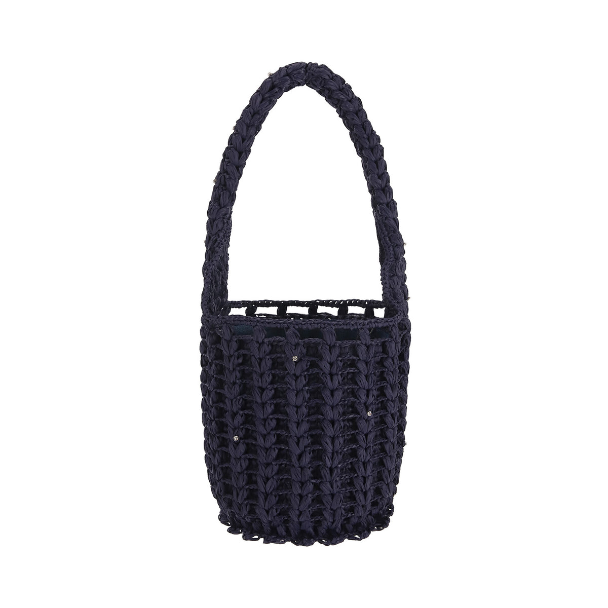 Raffia transformer bag "SILENT SPEAK"