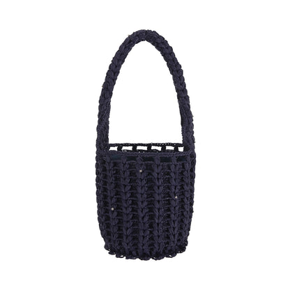 Raffia transformer bag "SILENT SPEAK"
