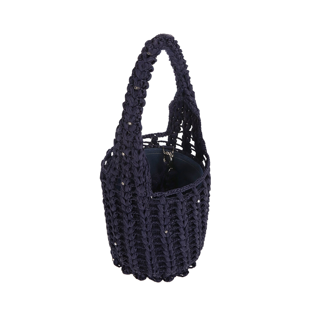 Raffia transformer bag "SILENT SPEAK"