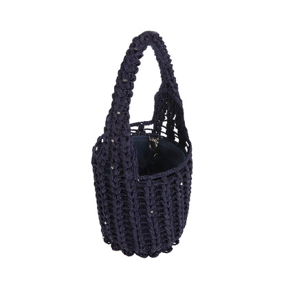 Raffia transformer bag "SILENT SPEAK"