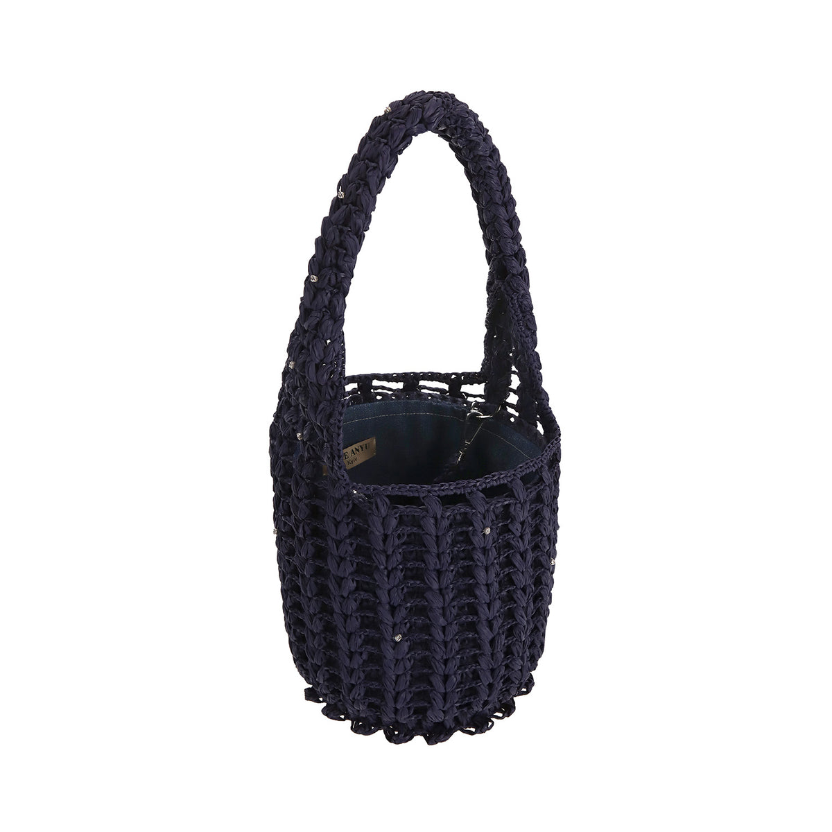 Raffia transformer bag "SILENT SPEAK"