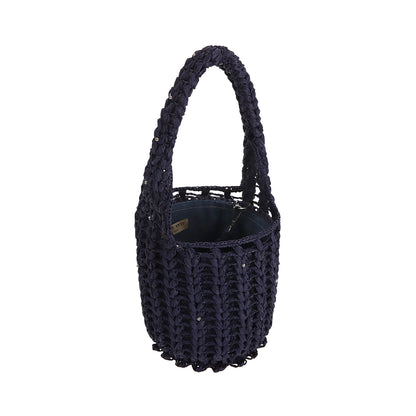 Raffia transformer bag "SILENT SPEAK"